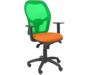 Piqueras y Crespo Jorquera Silla Malla Verde Asiento Bali Naranja