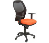 Piqueras y Crespo Jorquera Silla Malla Negra Asiento Bali Naranja