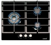 Cata LCIB 6021 BK Placa de Gas 3 Zonas 60cm Cristal/Negra