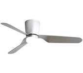 Fabrilamp Kochi Ventilador de Techo con Luz LED y Mando 33W Plata