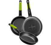 BRA Prior Set 3 Sartenes Aluminio Fundido 18/22/26cm