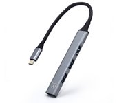 Hub Ewent 4 puertos 5000 Mbit/s EW1145 USB-C a USB-A Plug&Play