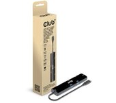 Hub Club 3D USB4 6 en 1 USB-C HDMI 8K60Hz RJ45 2.5G 100W Negro