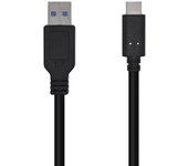 Aisens Cable USB 3.1 a USB-C Macho/Macho 0.5m Negro