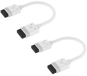 Corsair iCUE LINK Cable 2x 100mm con Conectores Rectos Blanco