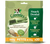 20 barritas Greenies Petite Snacks Dentales Naturales para perros pequeños