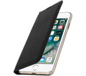 Avizar Flip Book Cover Funda Cartera Negra para iPhone 7/iPhone 8