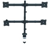 Startech Armquad Soporte para 4 Monitores hasta 27" Negro