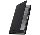 Avizar Funda de Cuero Negra para Sony Xperia XZ1