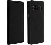 Avizar Funda de Cuero Negra para Samsung Galaxy Note 8