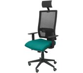 Piqueras y Crespo Horna Bali Silla Oficina Negro/Turquesa