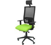 Piqueras y Crespo Horna Bali Silla Oficina Negro/Verde Pistacho