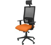 Piqueras y Crespo Horna Bali Silla Oficina Negro/Naranja