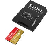SanDisk Extreme Plus MicroSDHC 32GB Clase 10 U3 V30 UHS-I