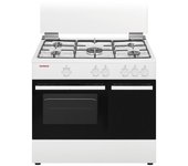 Corberó CC510GB90W Cocina de Gas Butano 5 Zonas + Horno Blanca