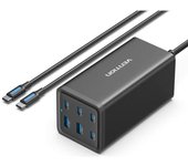 Vention FENB0-EU Cargador de Pared 4xUSB Tipo-C 2xUSB 200W Negro