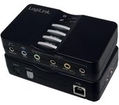 LogiLink UA0099 Tarjeta de Sonido Sound Box 7.1 de 8 Canales USB