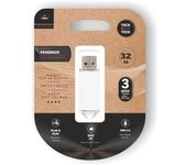 Pendrive TECH ONE TECH Basic 32GB USB 2.0 Blanco Colgable