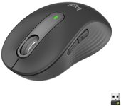 Logitech Signature M650 Ratón Bluetooth para Manos Pequeñas a Medianas, Clics Silenciosos Gris