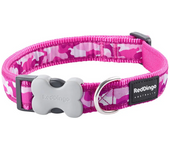 Reddingo Collar Para Perros Diseño De Camuflaje Rosa Neón S (20-32cm)