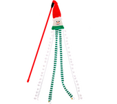 Pawise Caña Plumero Snowman De Navidad Juguete Para Gatos 45 Cm
