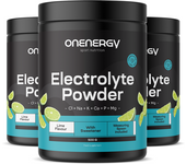 OnEnergy 3x Electrolitos en polvo – lima, en total 1500 g