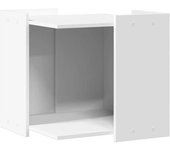 Mueble arenero para gatos de madera contrachapada blanca vidaxl