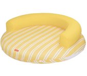 Flamingueo Flotador gigante tumbona redonda pvc amarilla