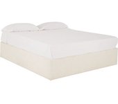 Decowood Canapé tapizado blanca para colchón 160x200cm