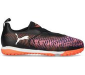 Puma - Bota de fútbol Future 8 Match LL Turf + Mid Niño, Unisex, Black-White-Glowing Red, 1 UK