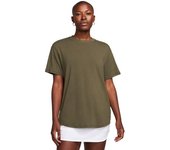 Nike - Camiseta One Relaxed Mujer, Mujer, Cargo Khaki-Black, XS