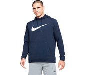 Nike - Sudadera Dri-Fit Training Swoosh Hoodie, Hombre, Obsidian-White, M