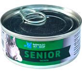 Comida Húmeda para Gatos Senior Grain Free Salmón Barakaldo Vet Shop Naranja 6 x 85 gr