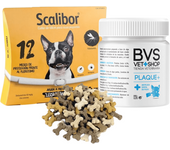 Pack Scalibor 48 cm + Plaque Plus 60 gr + Galletas Minihuesitos Bolsa