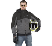 Richa Chaqueta con capucha de Moto  Titan Core Gris-Negro