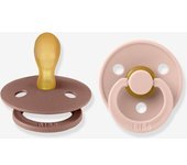 Lote de 2 chupetes BIBS Colour, tamaño 2 de 6 a 18 meses arcilla
