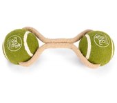 Juguetes Eco Beeztees Dog  Dos Pelotas Con Cuerda 1 Unidad.
