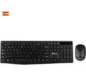 combo teclado raton ngs allure inalambrico negro