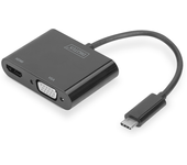usb type-c - hdmi + vga adapter 4k 30hz   full hd 108 0p