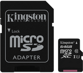memoria 64gb micro sdxc kingston uhs-i clase 10