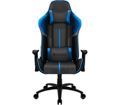 silla gamer thunderx3 bc3 boss negra con detalles azul ocean y gris sistema air tech cojines lumbar y cervical respaldo ajust.