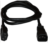 cable de transmision negro 1,8 m c14 acoplador c13 acoplador