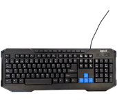 iggual teclado multimedia ck-4blue-116t negro azul