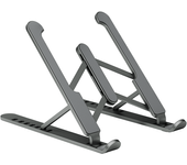 aisens soporte de sobremesa ajustable para portatil   tablet, 10 - 15p gris oscuro