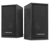 altavoces natec panther 6w rms 2.0 usb negro