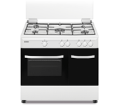 cocina de gas infiniton cc9060elp 5 zonas coccion con portabombonas blanca