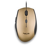 raton ngs moth gold optico 1600dpi usb-c dorado ergonomico
