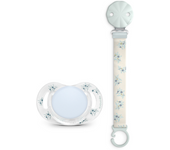Pack Chupete y Broche Tela Poetry 0-6 meses de Suavinex