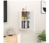vidaXL Muebles De Pared Para Tv 2 Uds Blanco 30.5x30x30 Cm