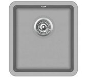 vidaXL Fregadero De Cocina De Granito Con Un Seno Gris